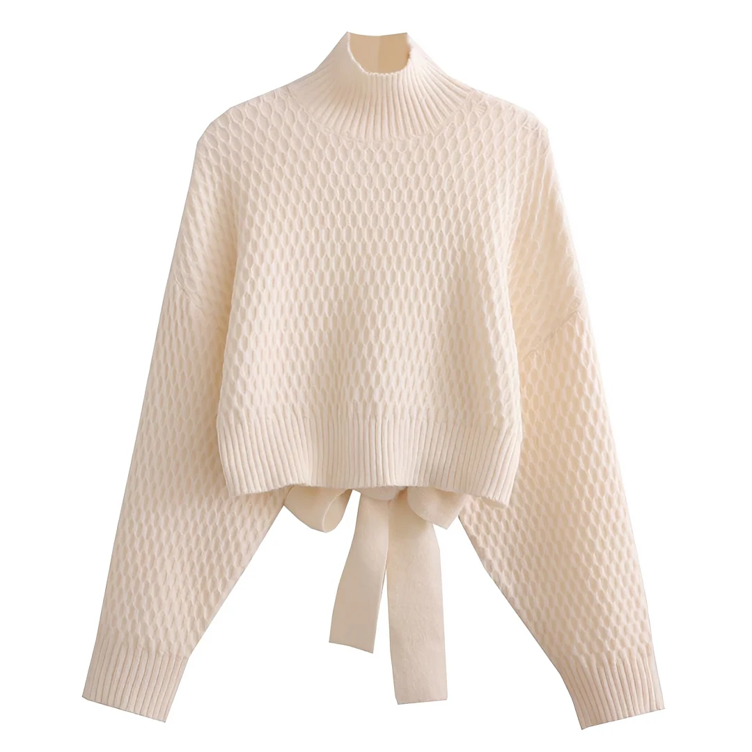 Adelyn - Pull à la mode avec nœud au dos - Image 2