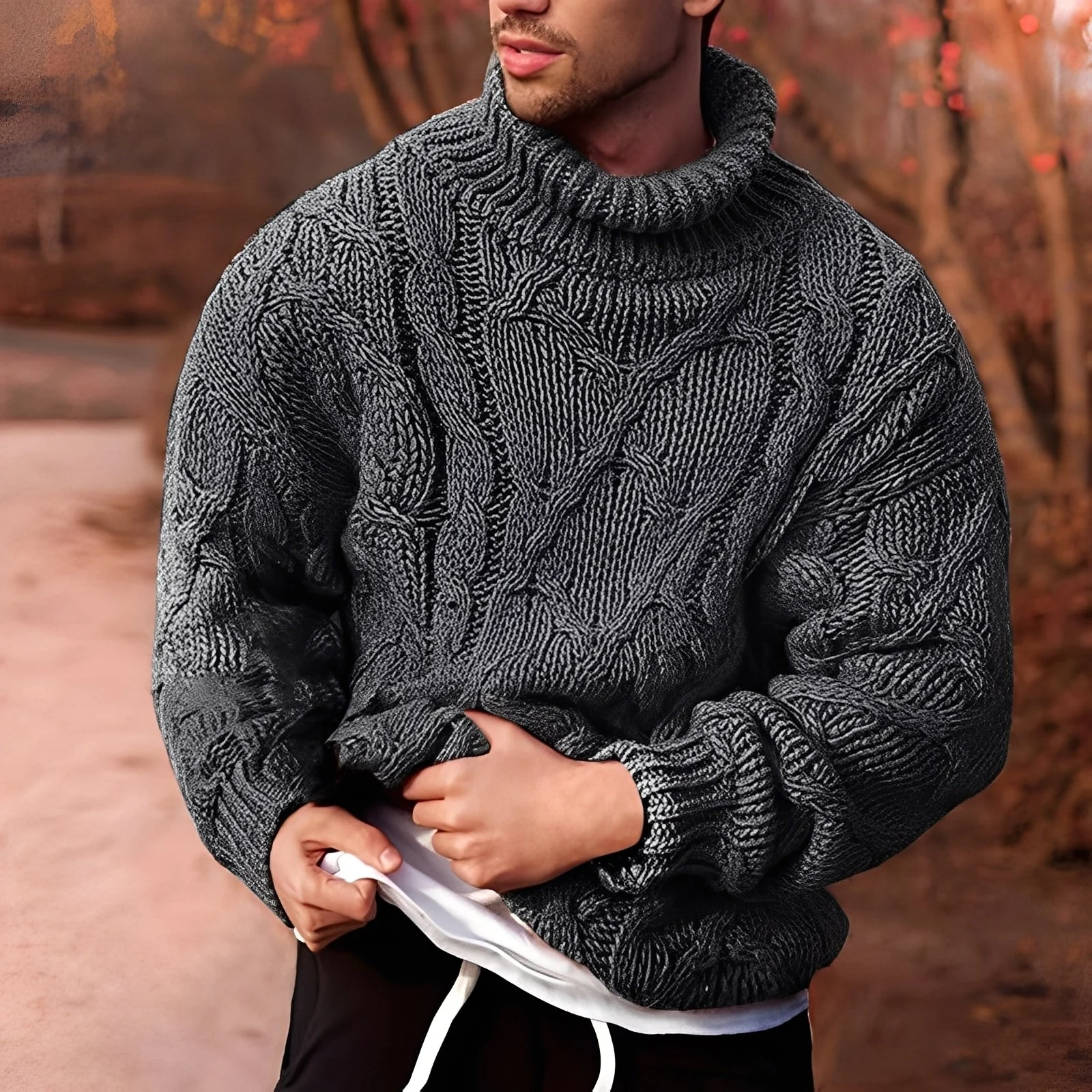 Adrian - Pull élégant à coupe ample pour homme - Image 3