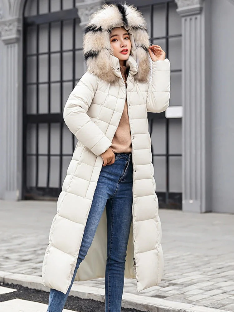 Adriana - Manteau d'hiver long avec ceinture - Image 4