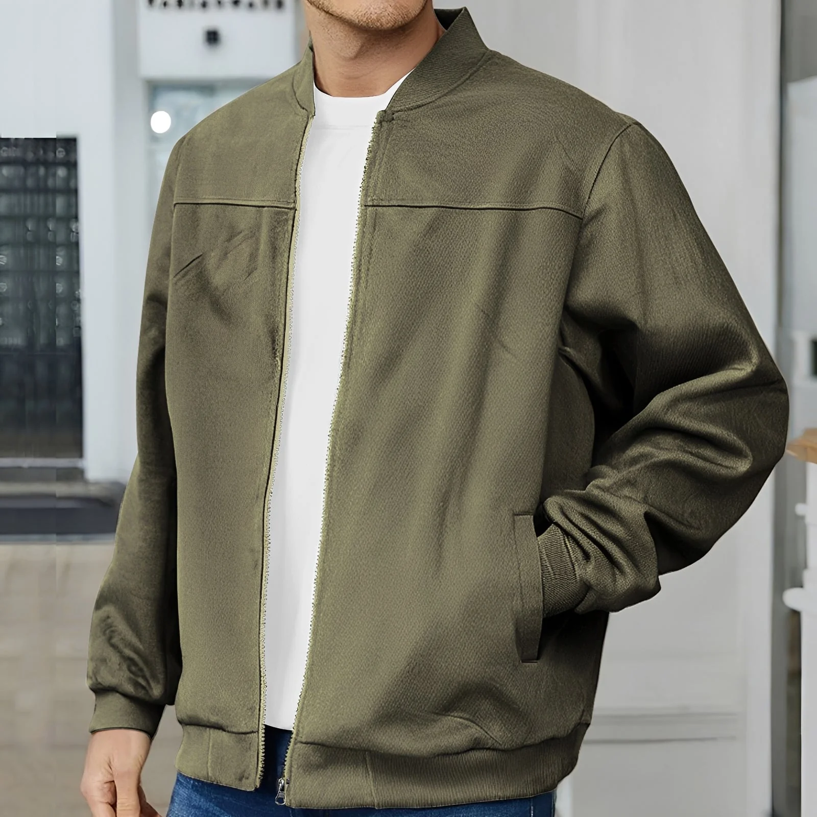 Aiden – Blouson bomber pour homme – style décontracté - Image 3