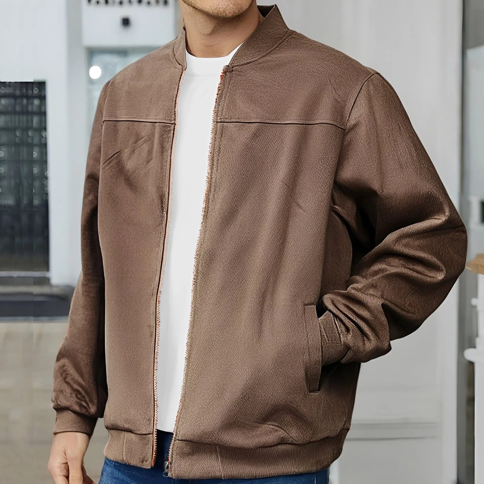 Aiden – Blouson bomber pour homme – style décontracté - Image 4
