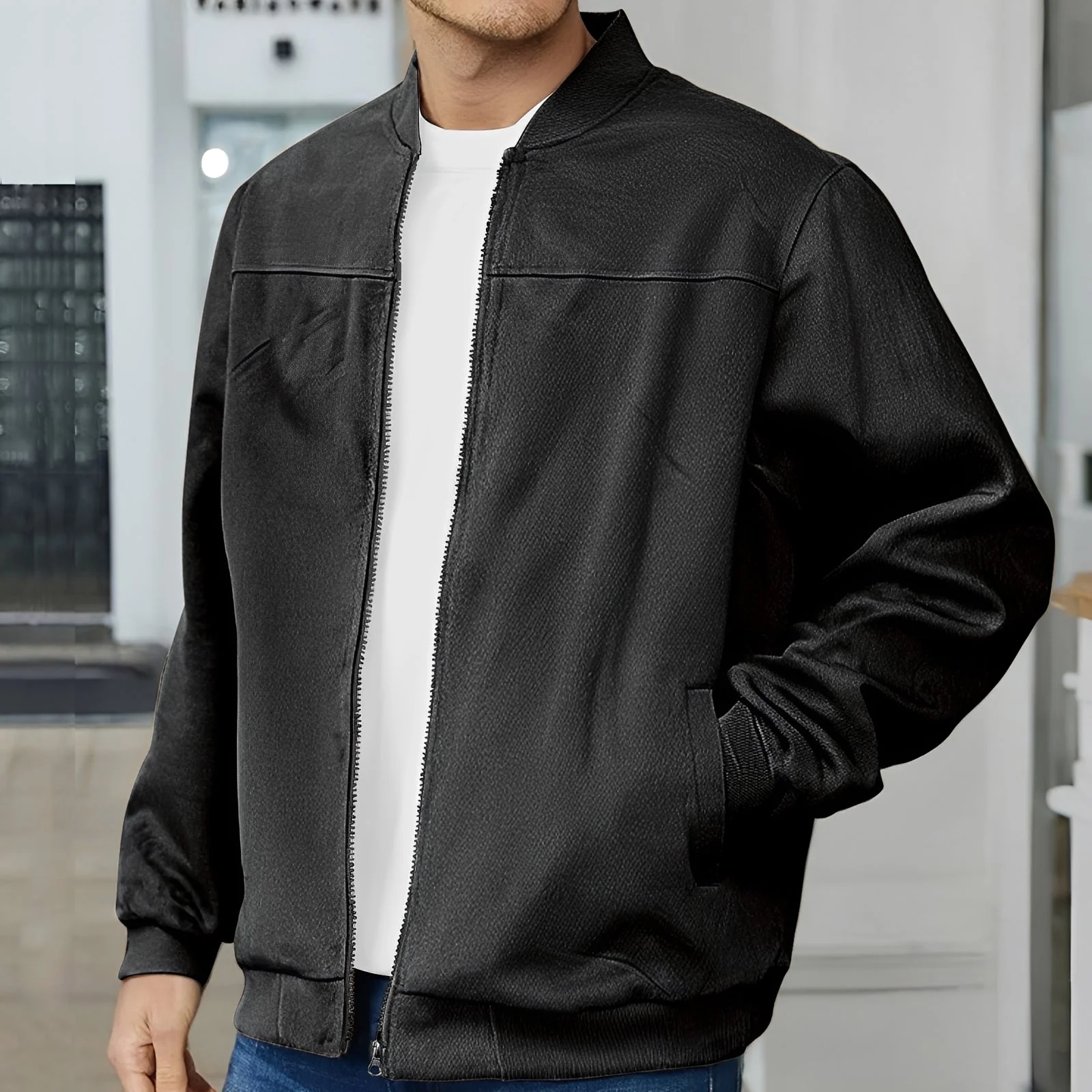 Aiden – Blouson bomber pour homme – style décontracté - Image 5