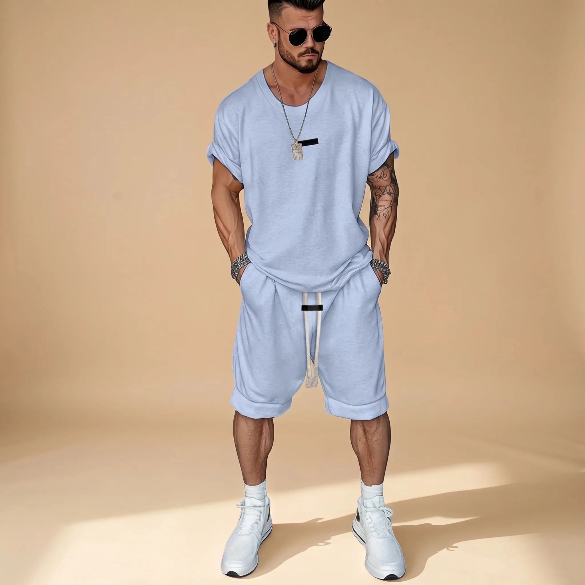 Alan - Ensemble Chemise et Shorts Relax - Image 2