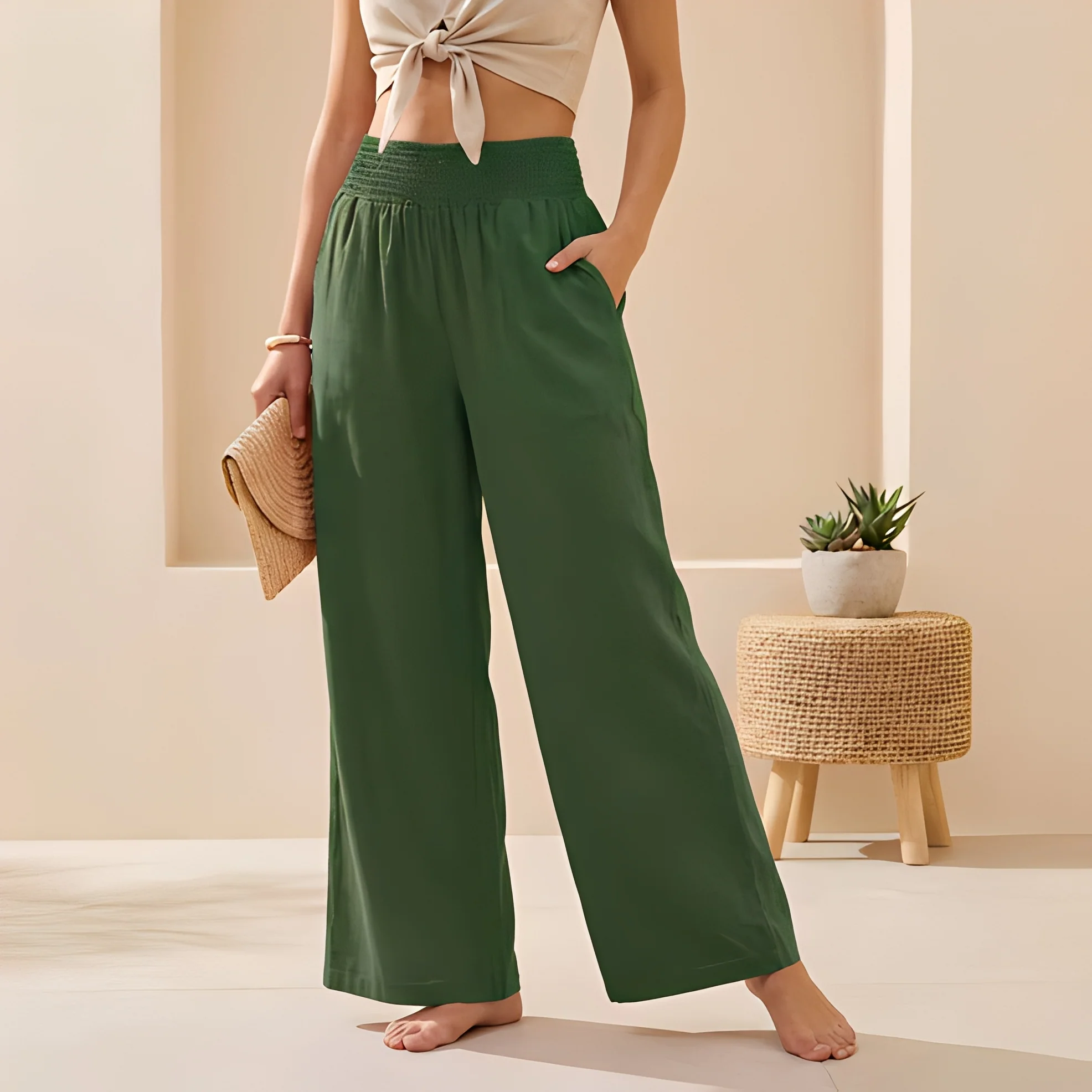 Alexandra - Pantalon large et fluide pour femme - Image 4