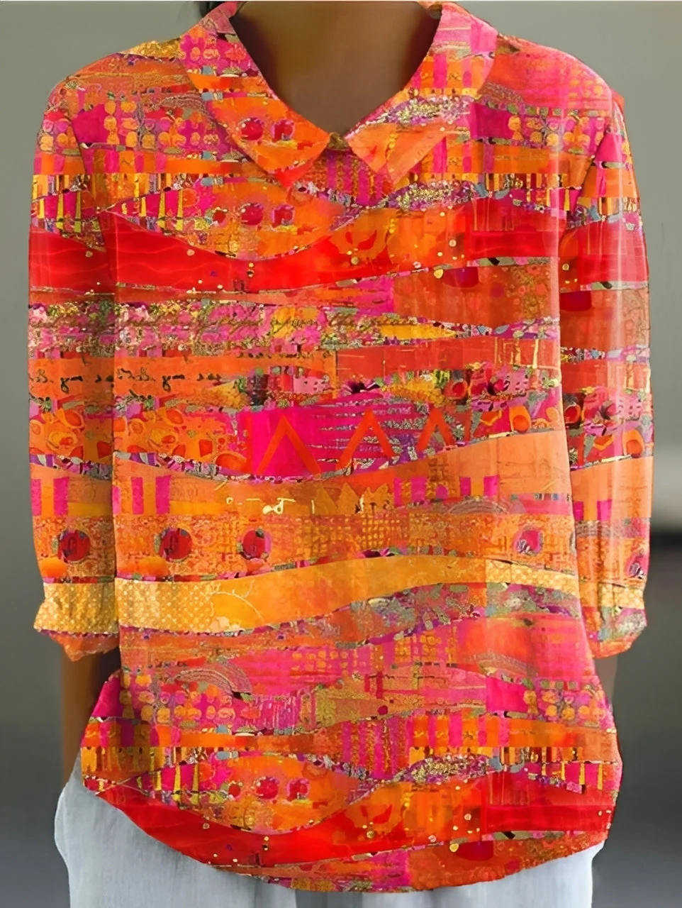Alfie - Chemise ample imprimée élégante pour femmes - Image 3