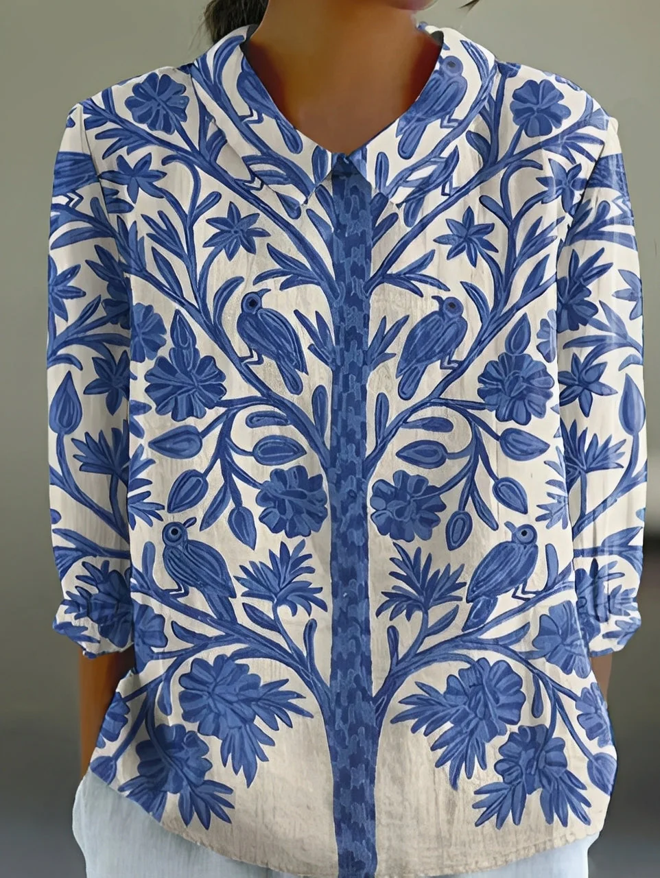 Alfie - Chemise ample imprimée élégante pour femmes - Image 4