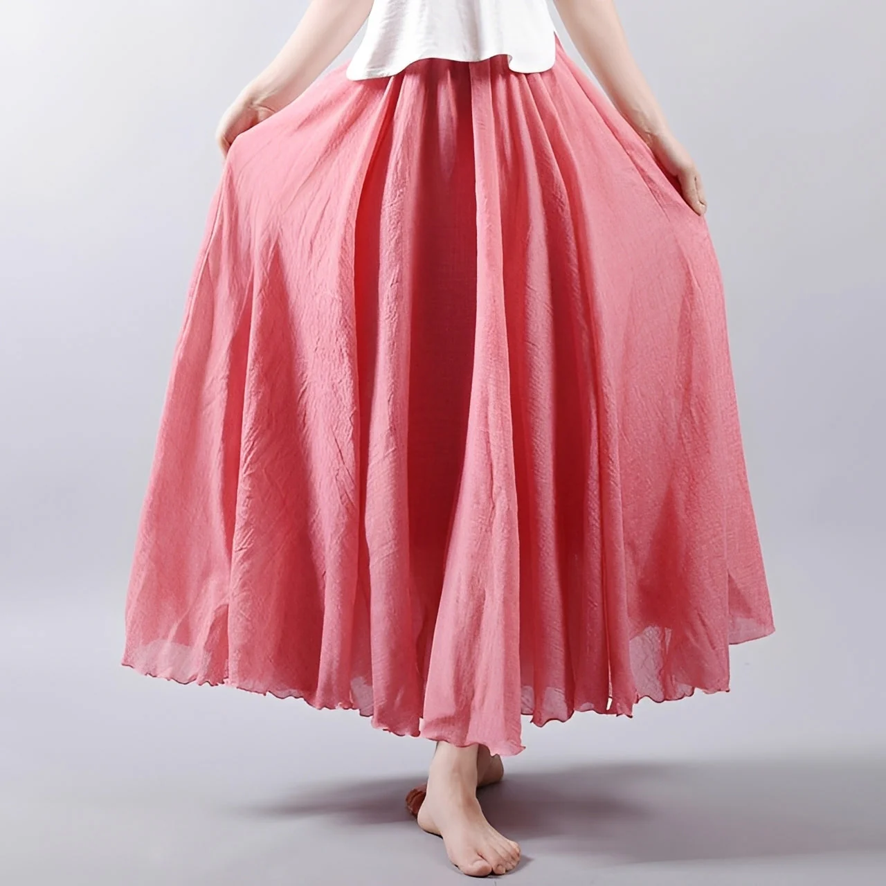 Alina - Jupe Maxi Bohème Flottante - Image 5