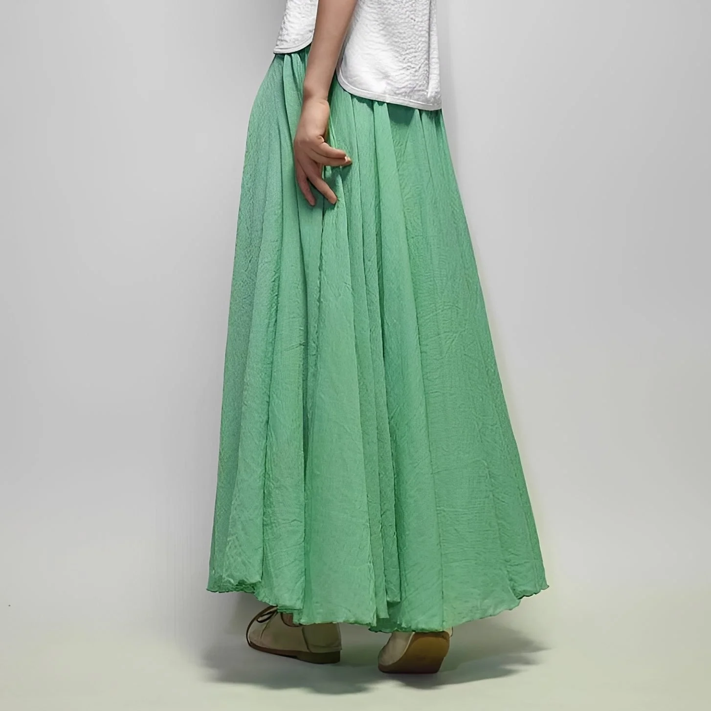 Alina - Jupe Maxi Bohème Flottante - Image 6