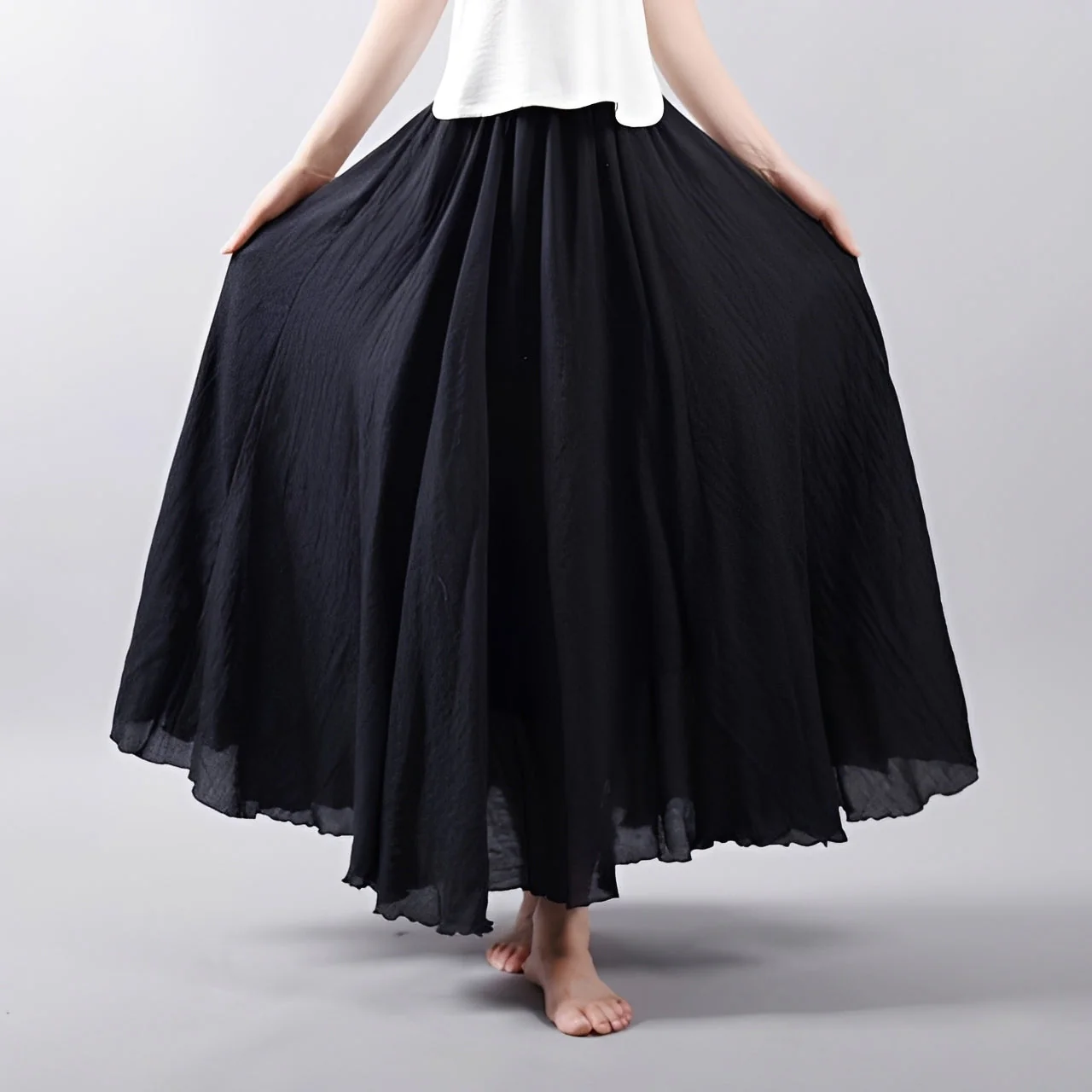 Alina - Jupe Maxi Bohème Flottante - Image 8
