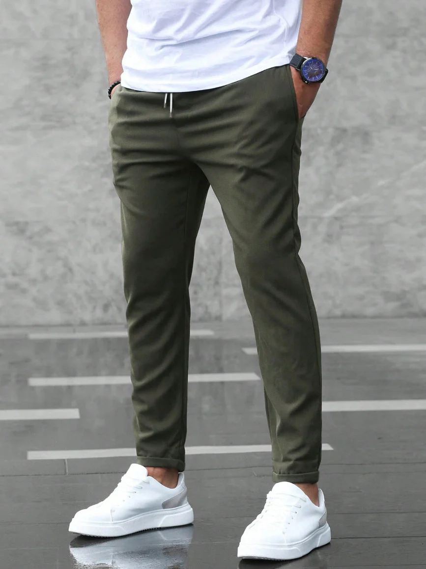 Allan - Pantalon étroit et décontracté pour hommes avec cordon - Image 4
