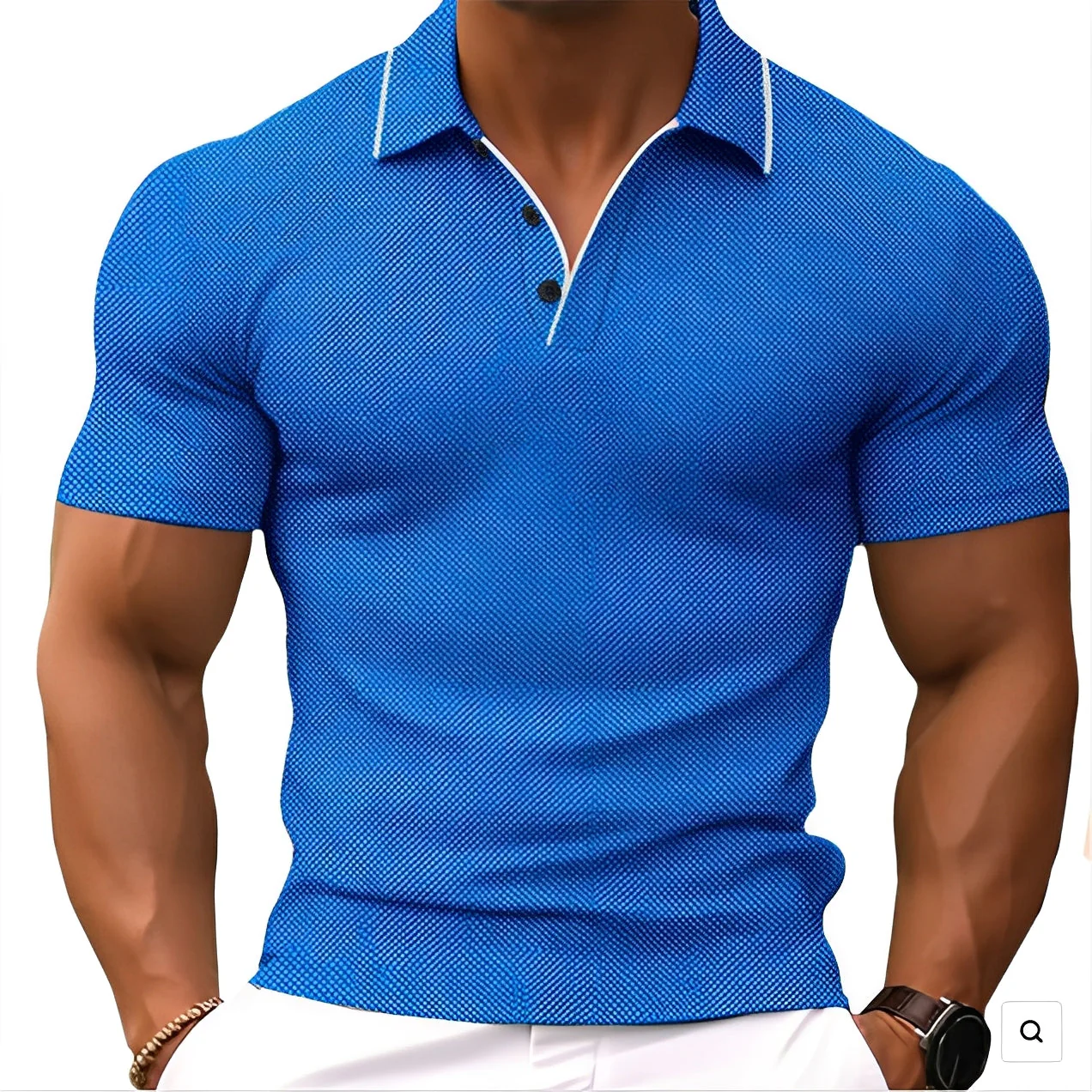 Alvin - Polo coupe slim pour hommes - Image 3