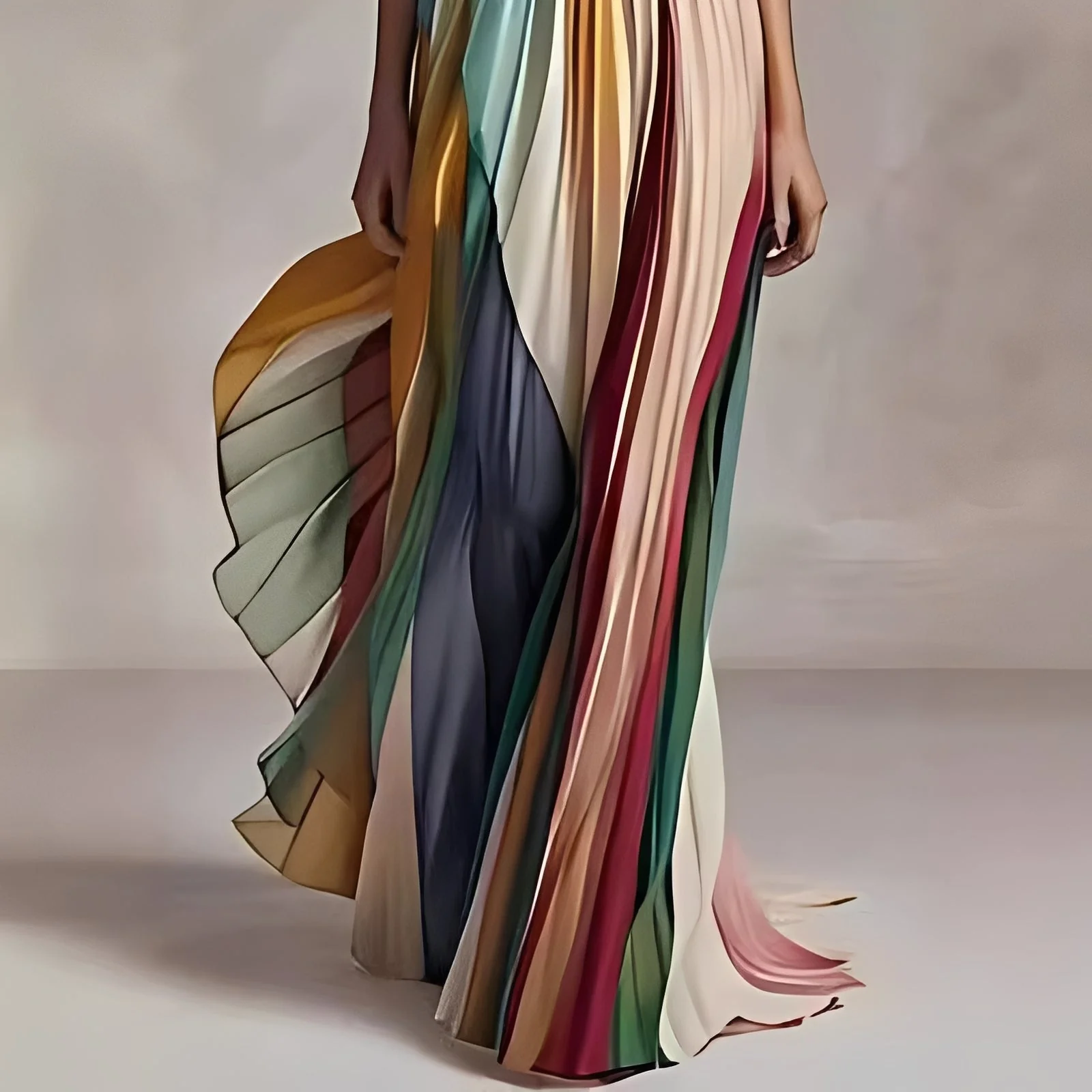Amelia - Robe maxi swing colorée pour femmes - Image 3