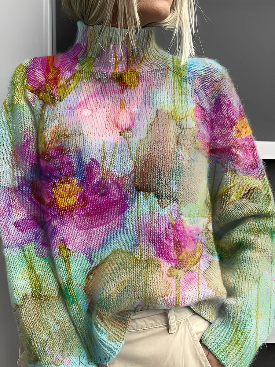 Amy - Pull femme élégant à col roulé - Image 6