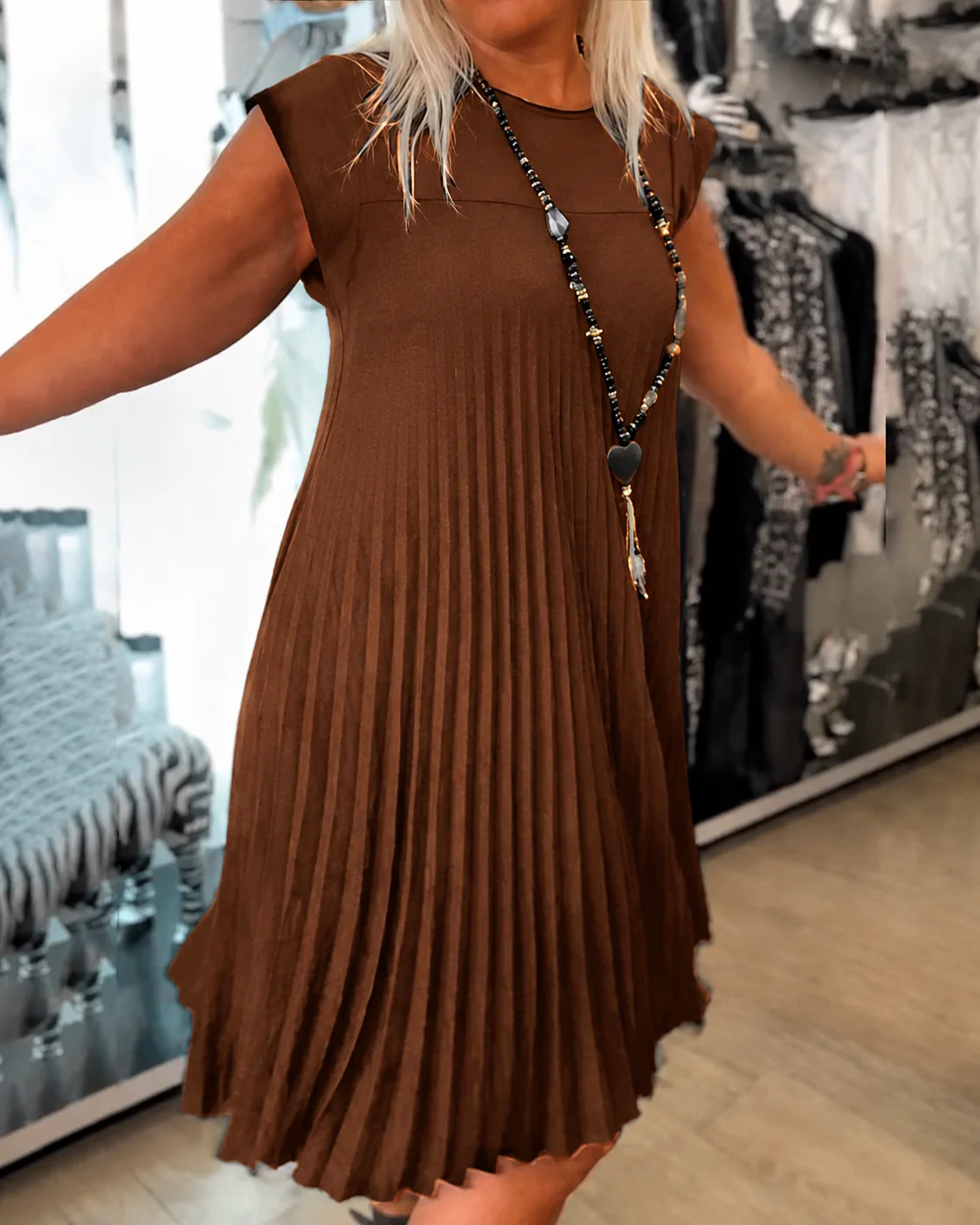Angélique - Robe Plissée Décontractée - Image 5