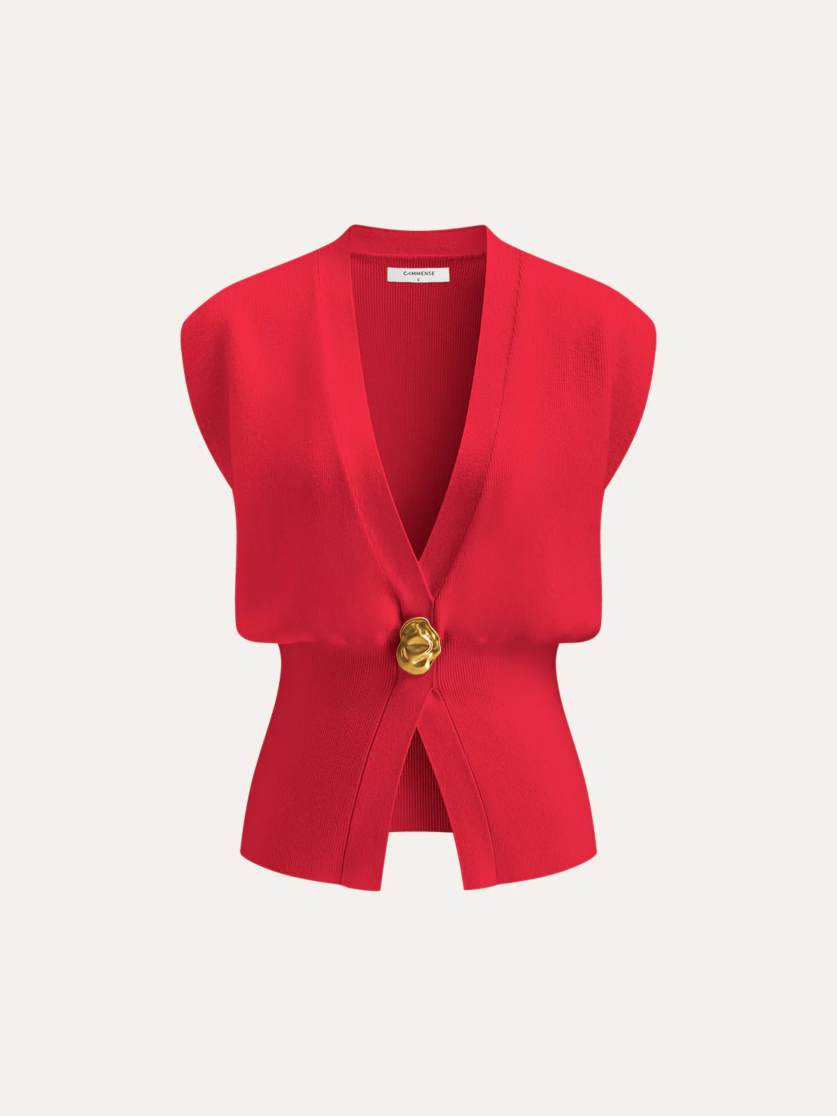 Annalena – Gilet à boutons avec col en V pour femme - Image 17