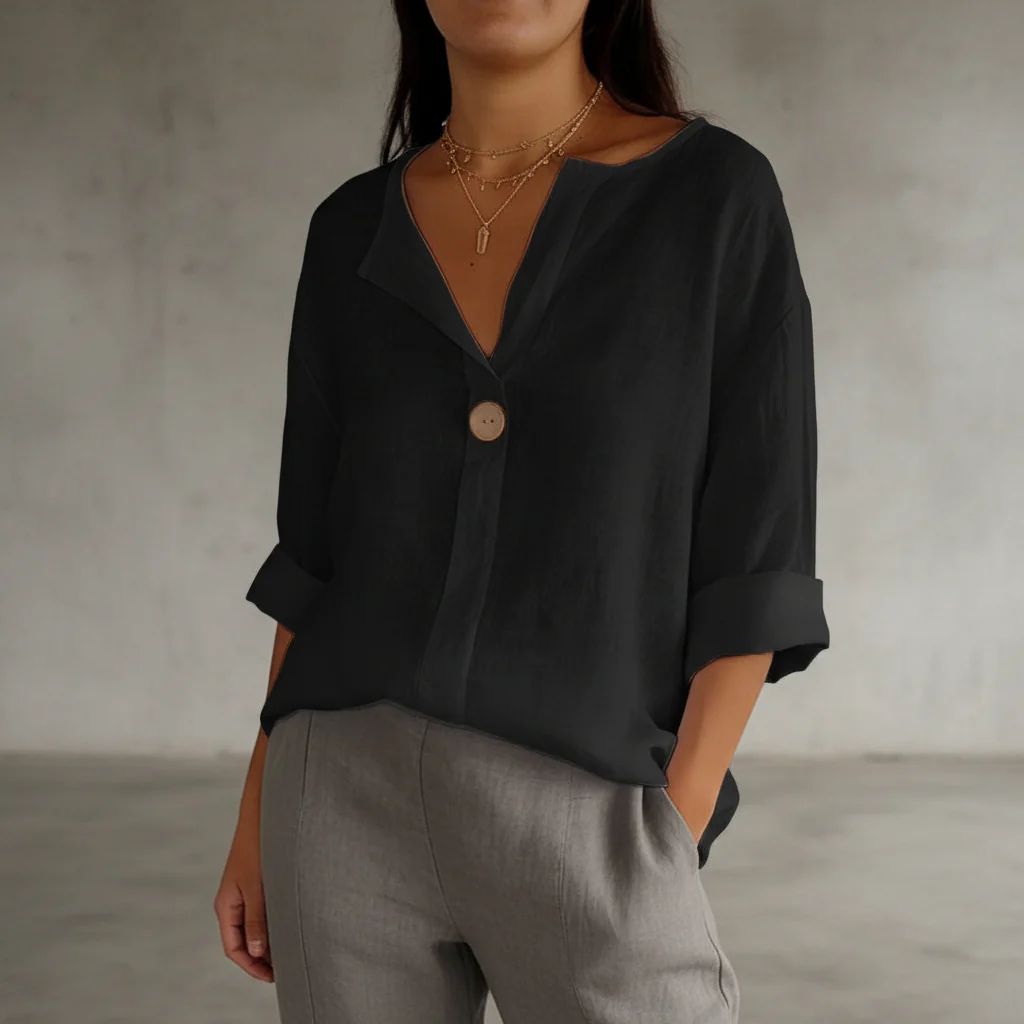 Arabella - Blouse ample pour femmes avec décolleté en V - Image 7