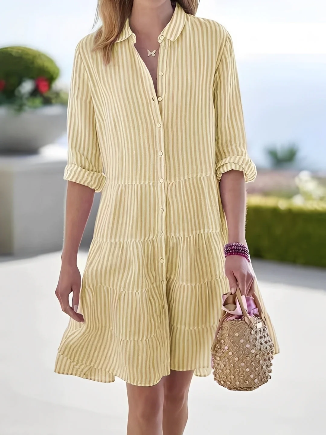 Arabella - Mini-robe rayée élégante pour femmes - Image 3