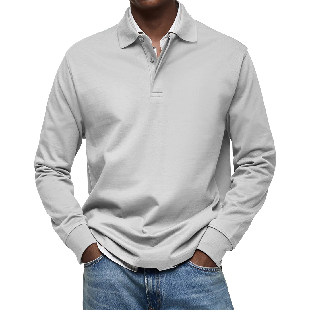 Argus - Polo pour homme à manches longues