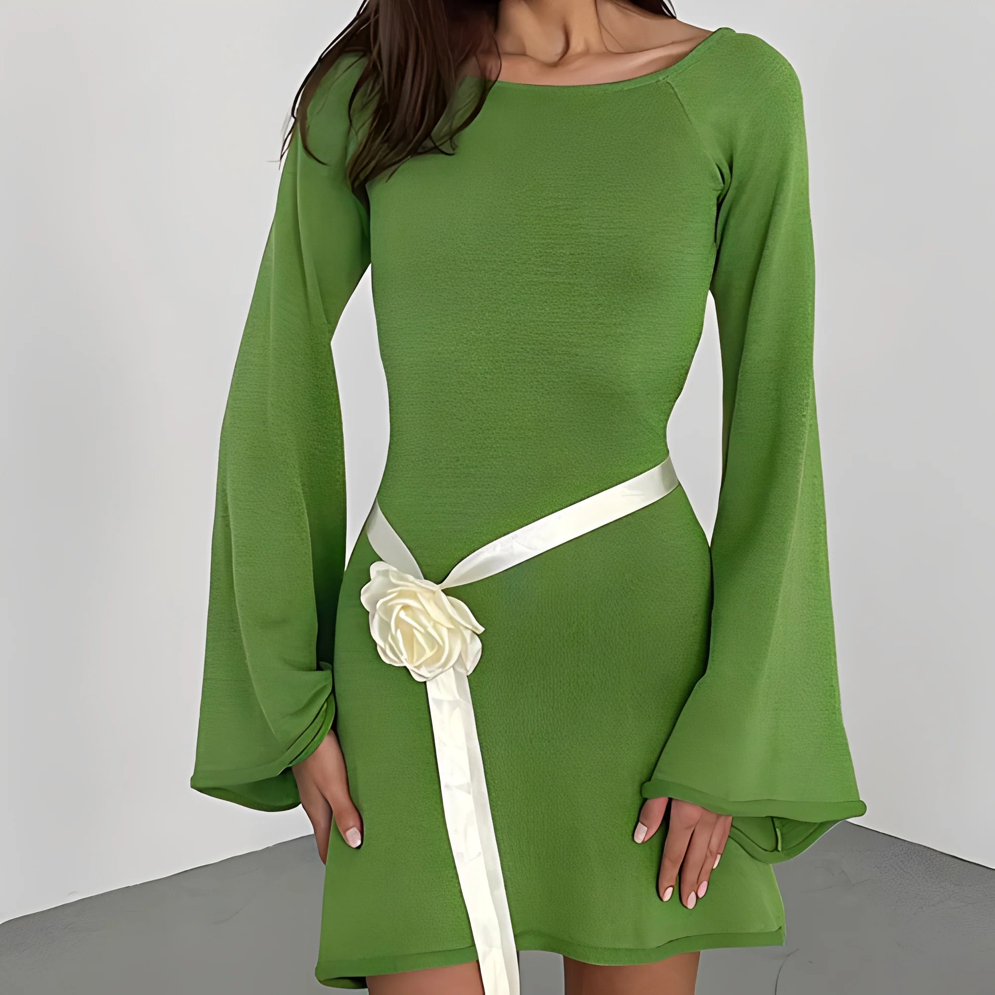 Aryana - Robe d'été élégante à manches longues pour femme - Image 6