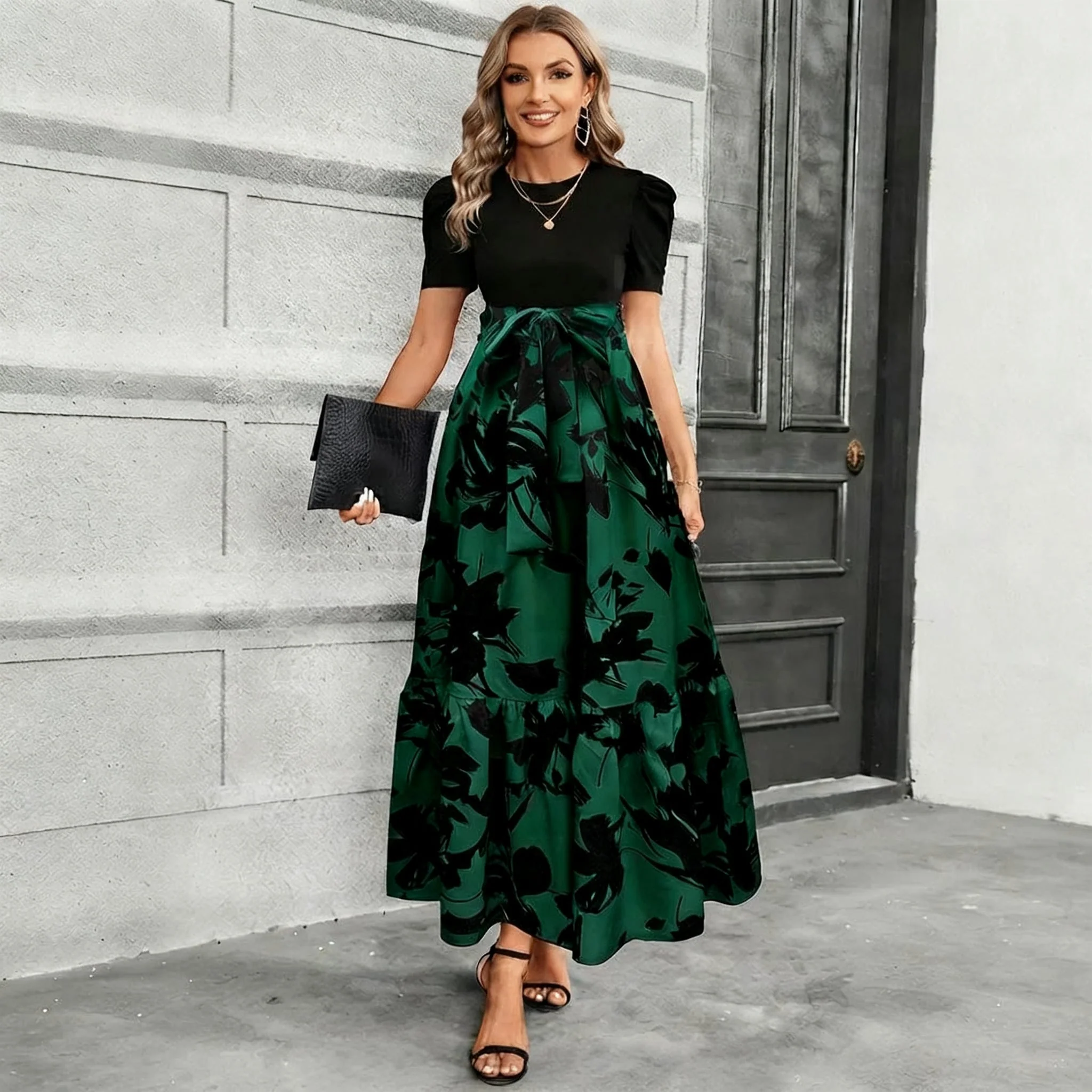 Astrid - Robe Jupe Florale Élégante - Image 3