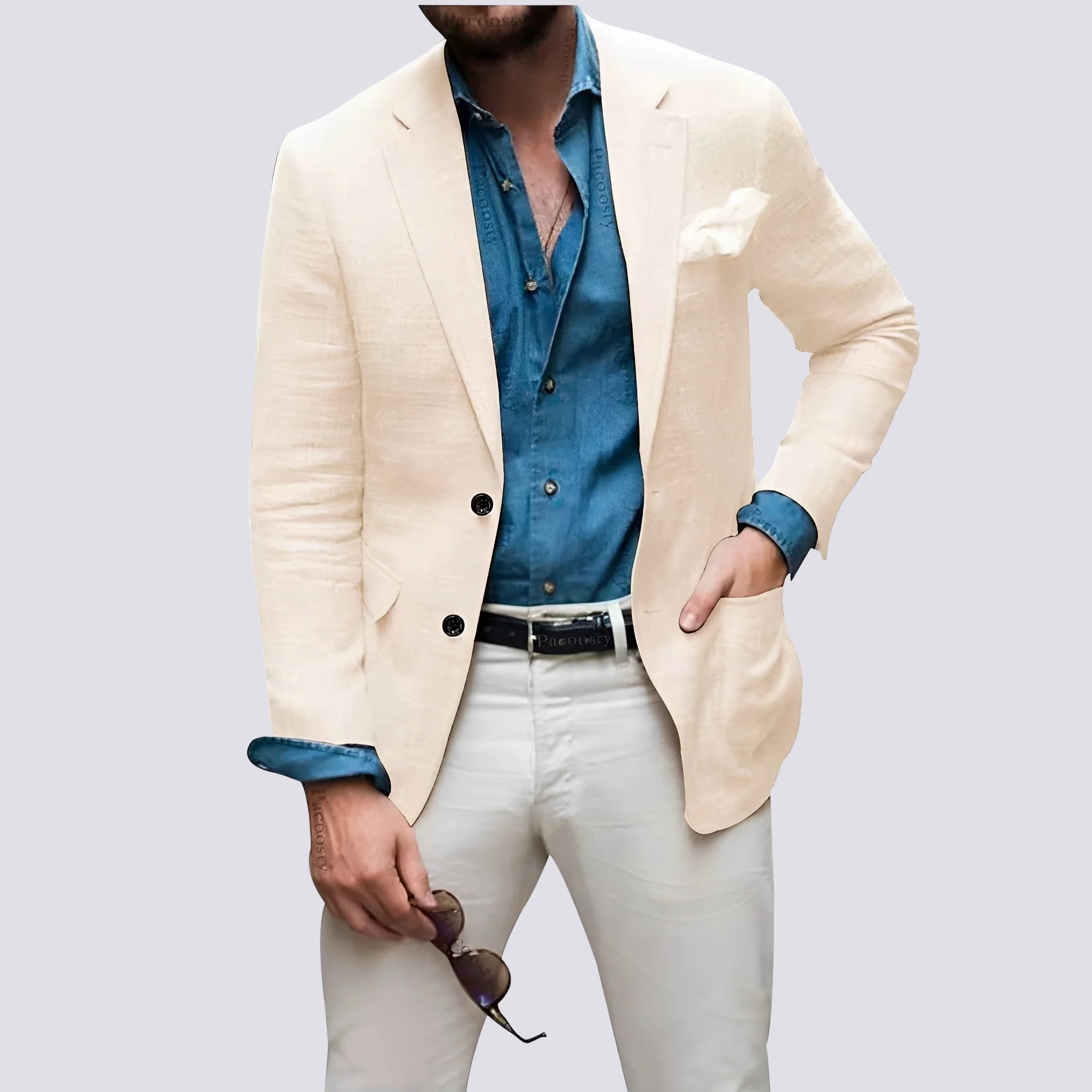 Glenn - Blazer élégant pour hommes avec boutons - Image 3