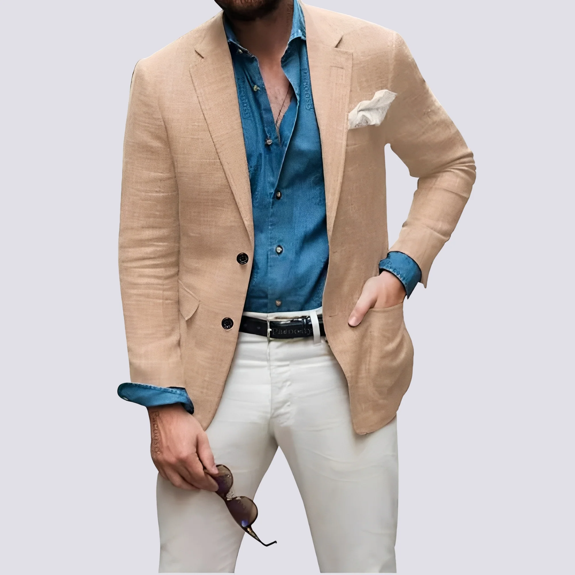 Glenn - Blazer élégant pour hommes avec boutons - Image 4