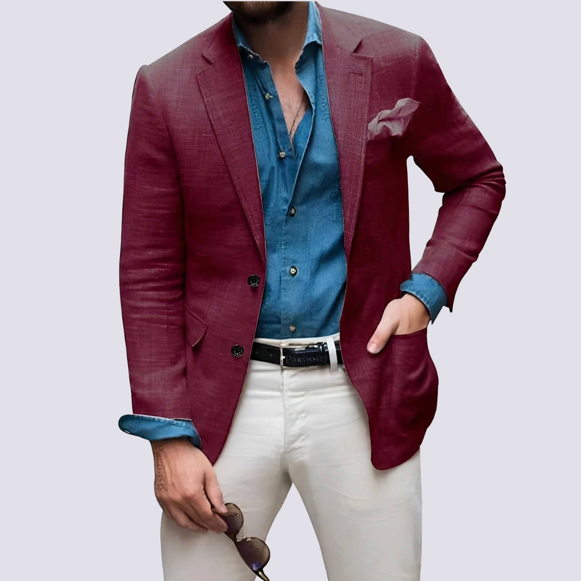 Glenn - Blazer élégant pour hommes avec boutons - Image 5