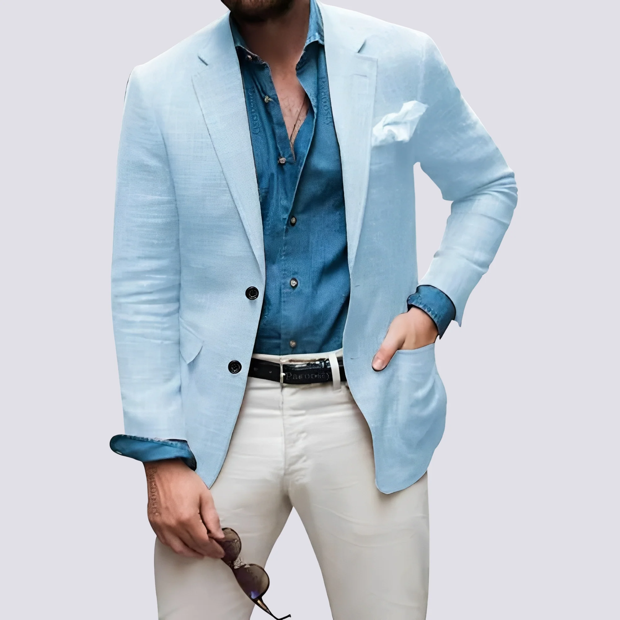 Glenn - Blazer élégant pour hommes avec boutons - Image 7