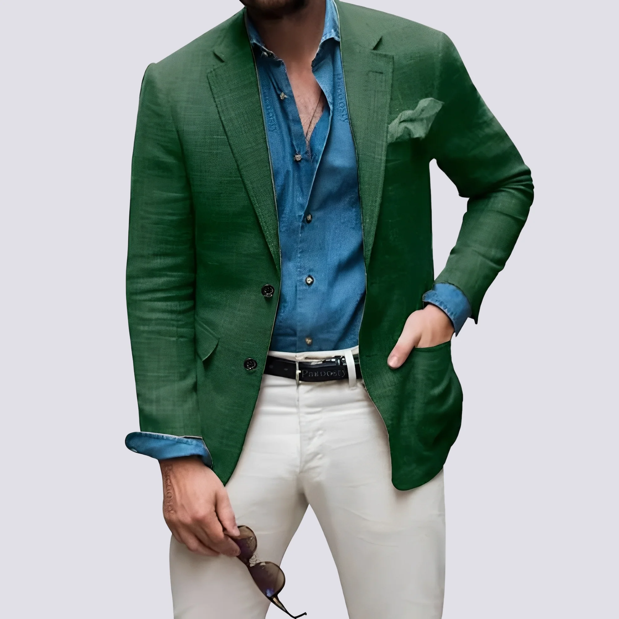 Glenn - Blazer élégant pour hommes avec boutons - Image 8