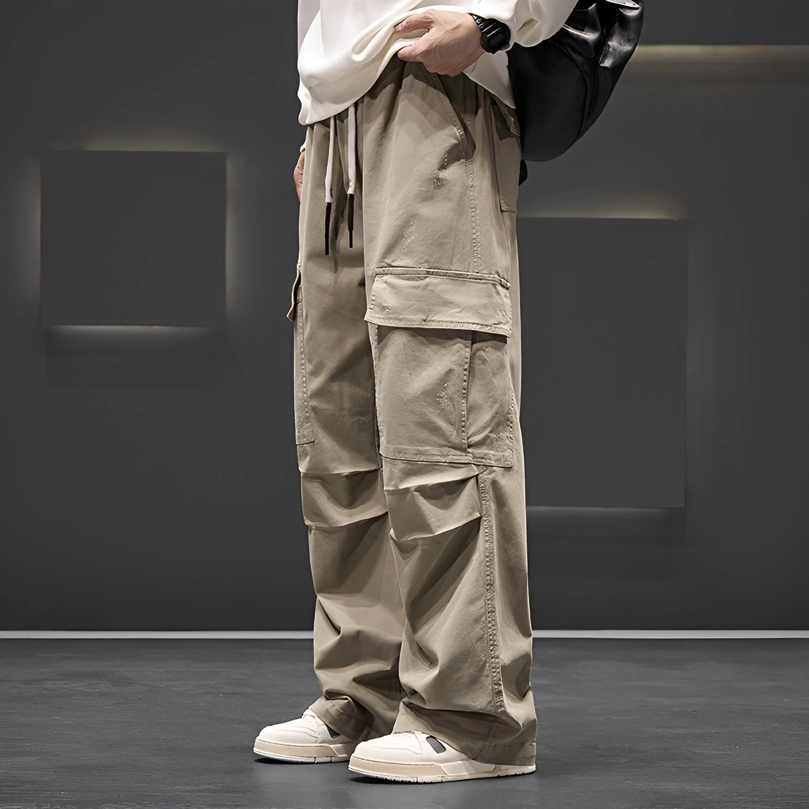 Brennan - Pantalon Cargo Décontracté et Ample