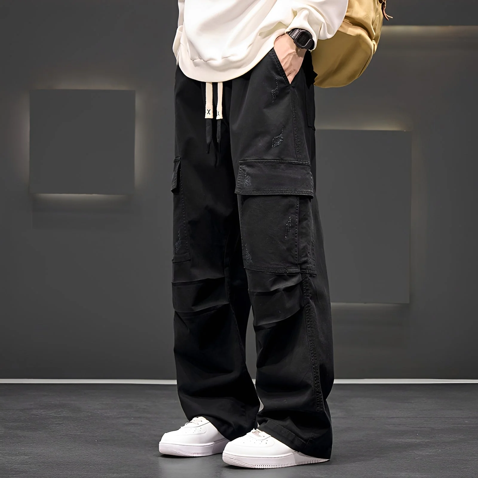 Brennan - Pantalon Cargo Décontracté et Ample - Image 3