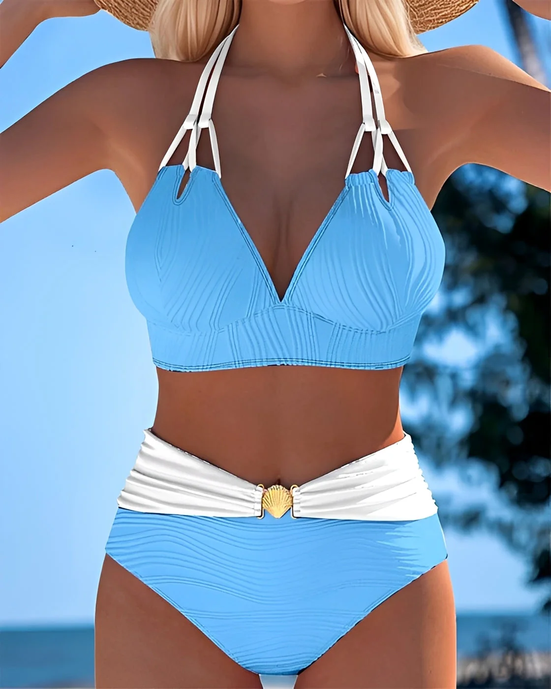 Camille - Bikini Taille Haute Élégant - Image 2