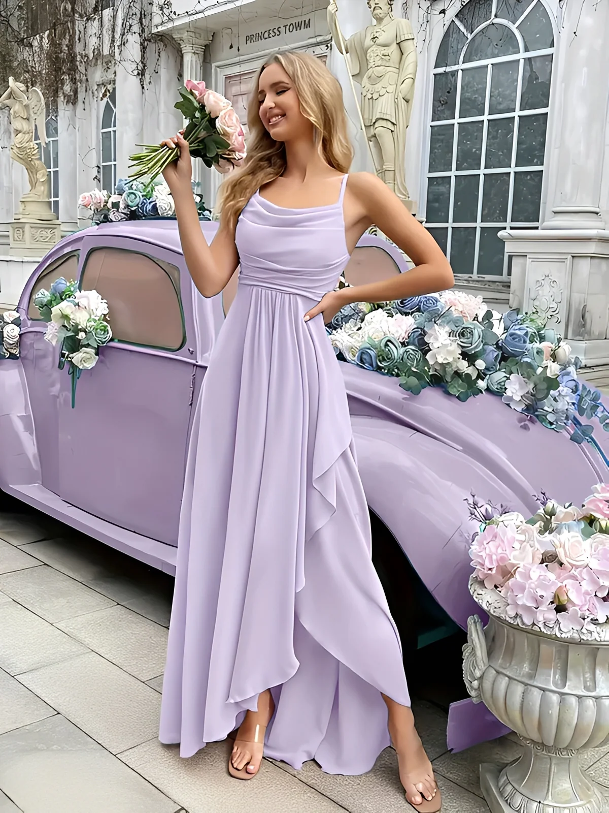 Carline - Robe Maxi Élégante et Chic - Image 4