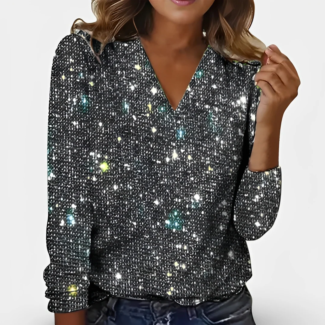 Casandra - Top à paillettes moderne pour femme - Image 3