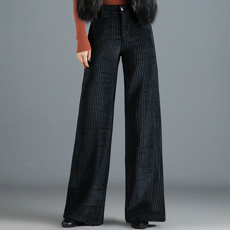 Casey - Pantalon en velours côtelé élégant à jambes larges pour femmes - Image 3