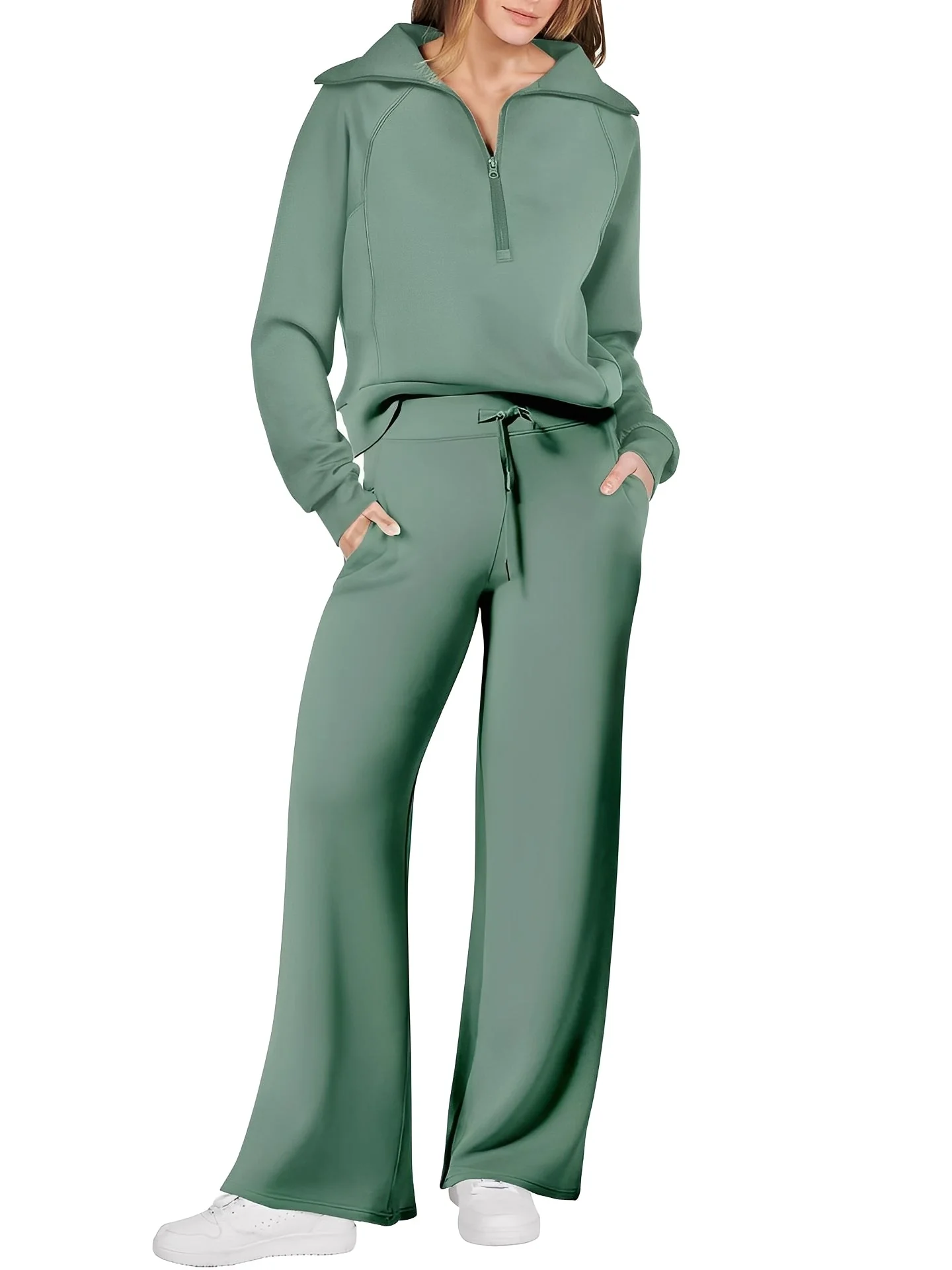 Cécile - Ensemble agréable de pull et pantalon pour femmes - Image 9
