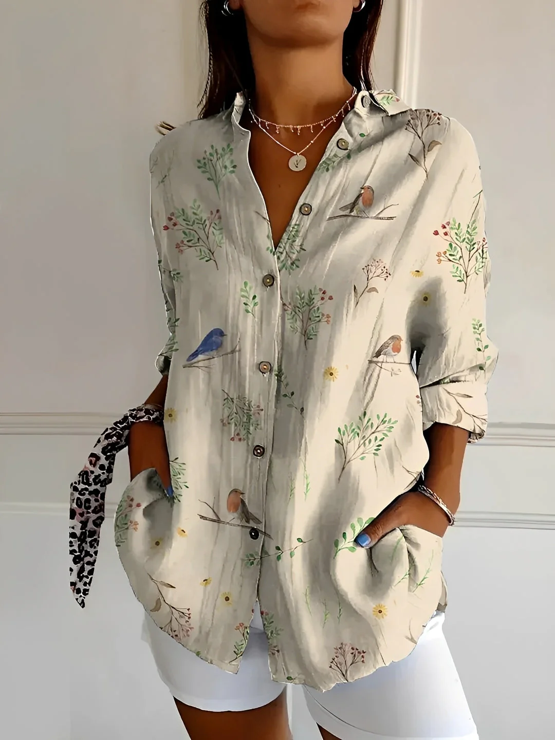 Chantelle - Blouse élégante à boutons pour femmes - Image 5
