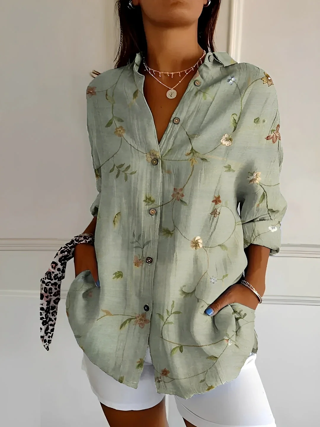 Chantelle - Blouse élégante à boutons pour femmes - Image 7