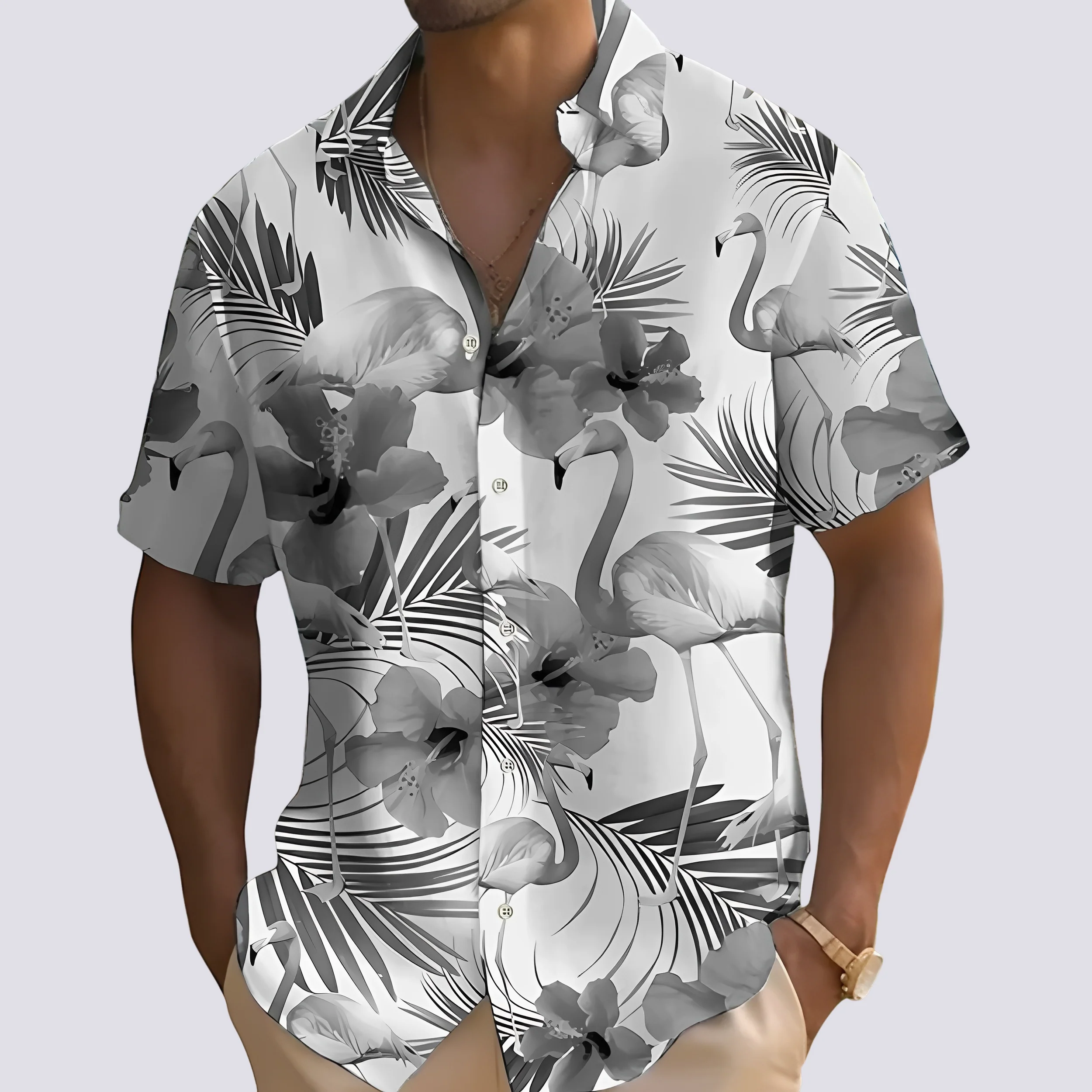 Philip - Chemise élégante avec imprimé hawaïen pour hommes - Image 3