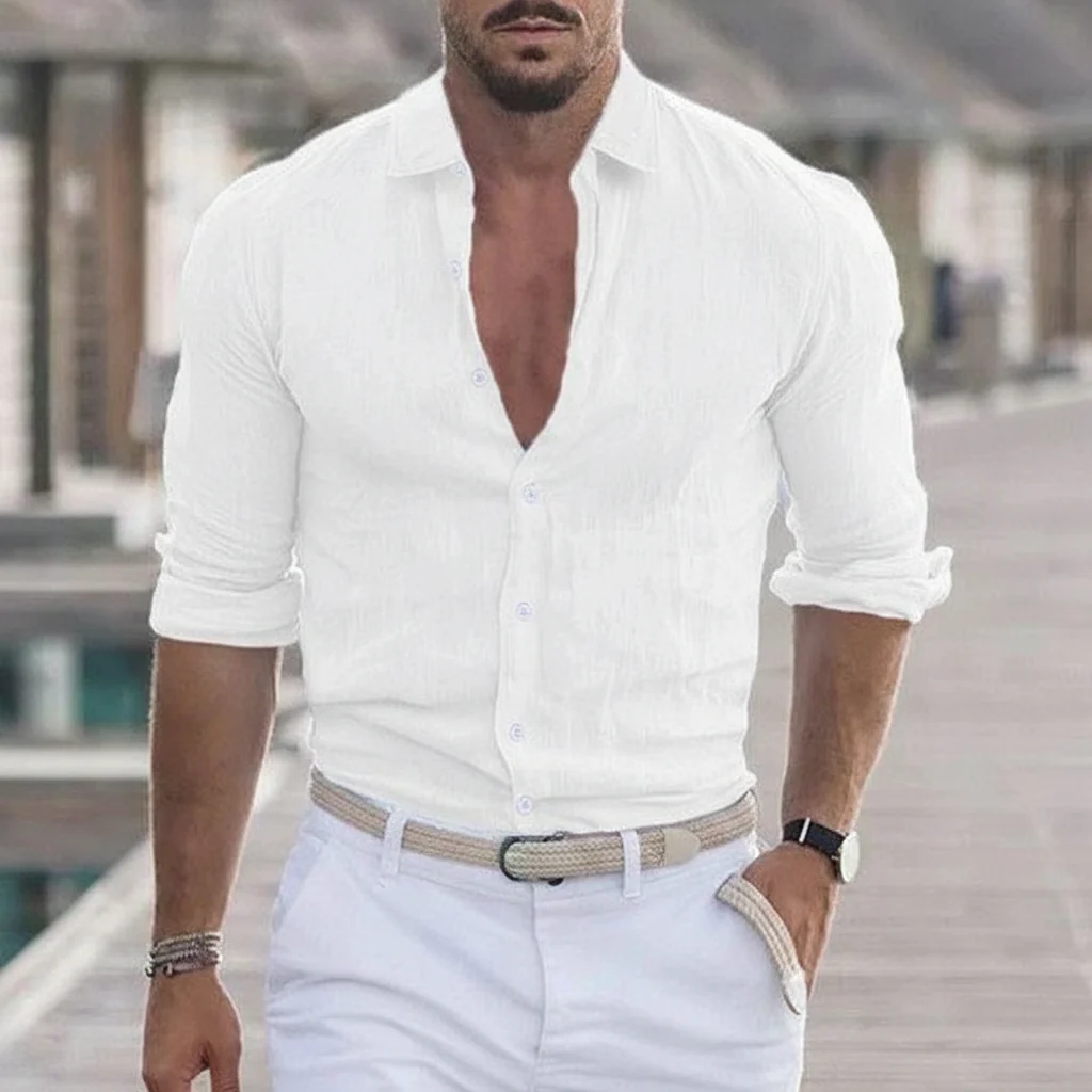 Chemise légère – Style estival élégant pour hommes - Image 3