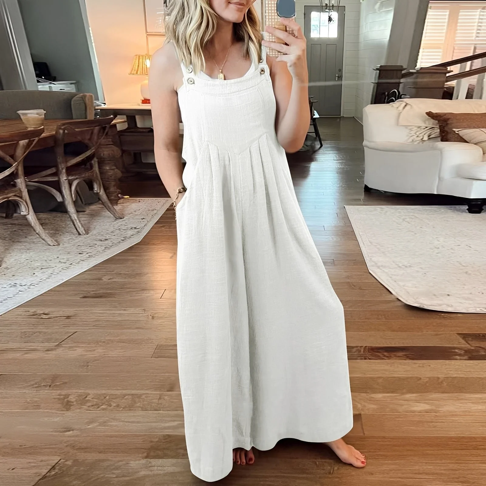 Chloe - Combinaison élégante à jambes larges pour femmes - Image 2