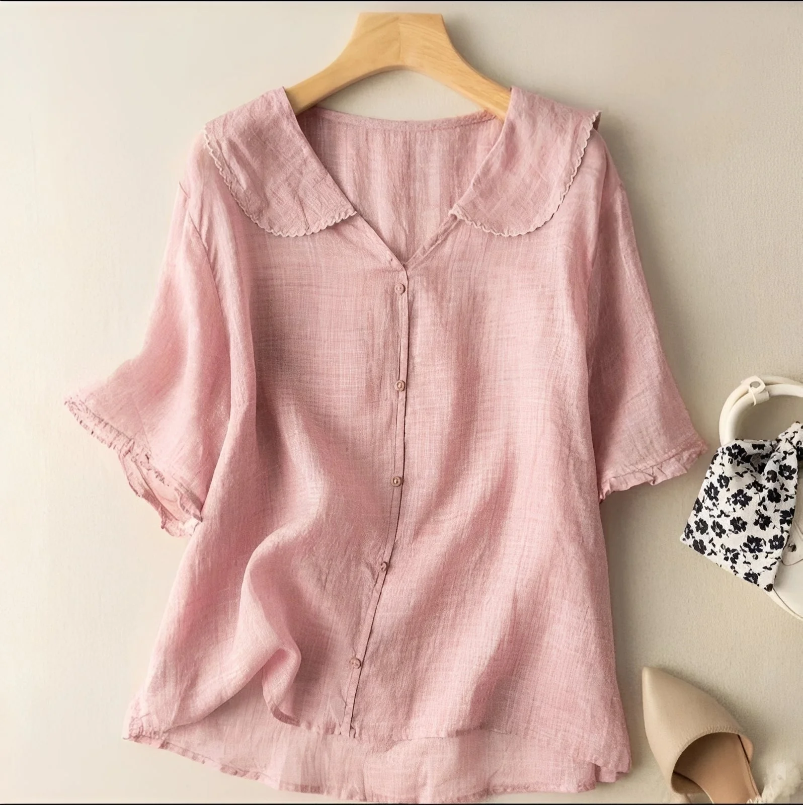 Christa - Blouse classique et ample pour femmes - Image 3