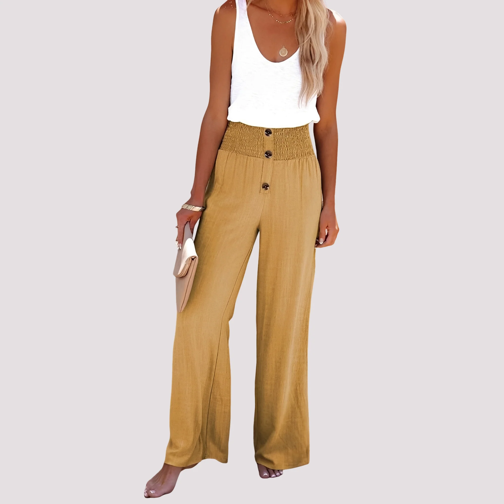 Christa - Pantalon ample taille haute - Image 4