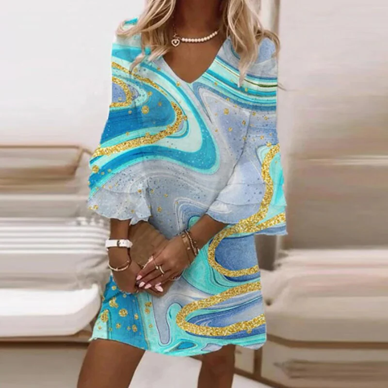 Claudia - Robe avec motifs élégants - Image 3