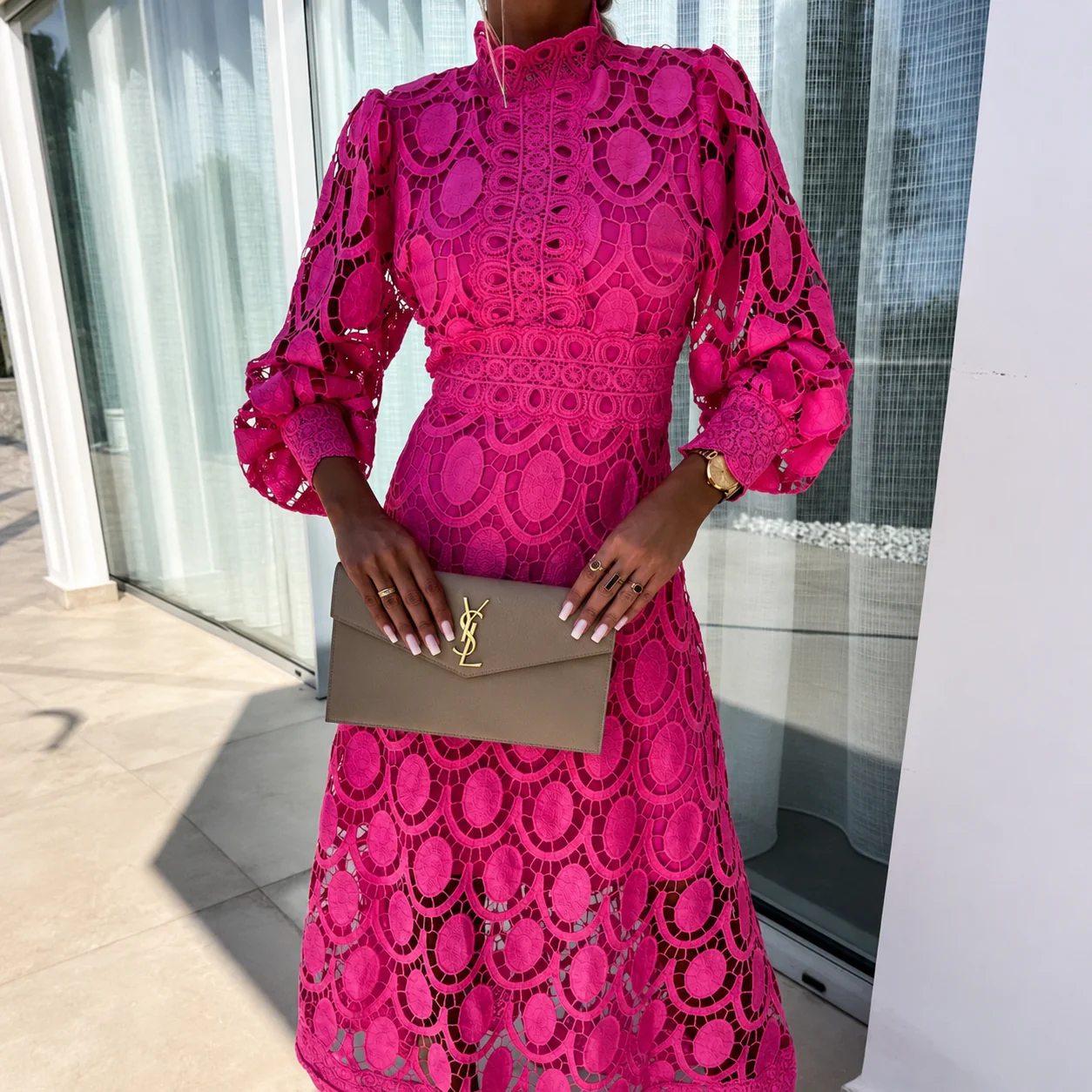 Daleyza - Robe Midi Élégante et Stylée - Image 8