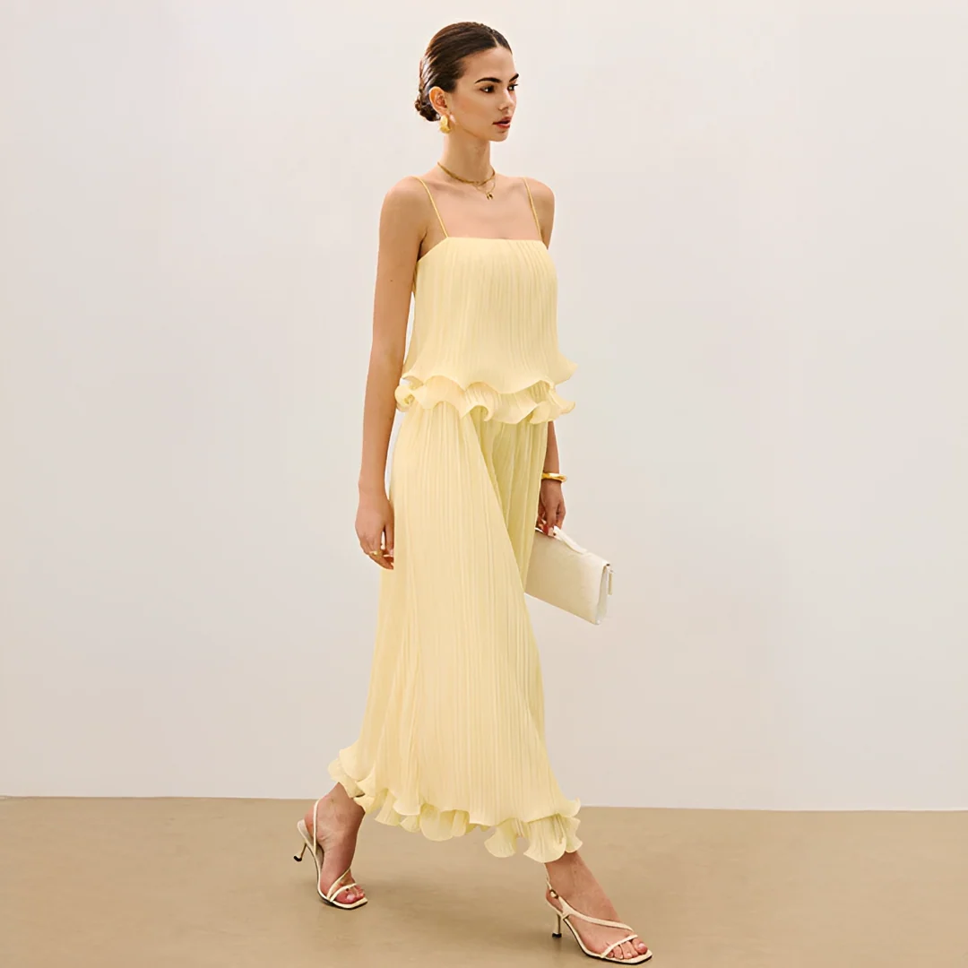 Daphne - Ensemble Élegant de Jupe Plissée - Image 3
