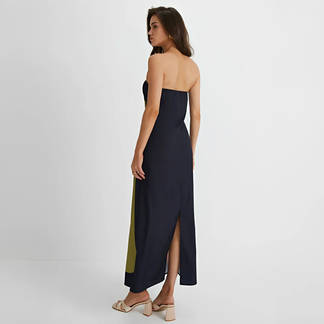 Delaney - Robe Élégante à Motifs Floraux Sans Bretelles - Image 2