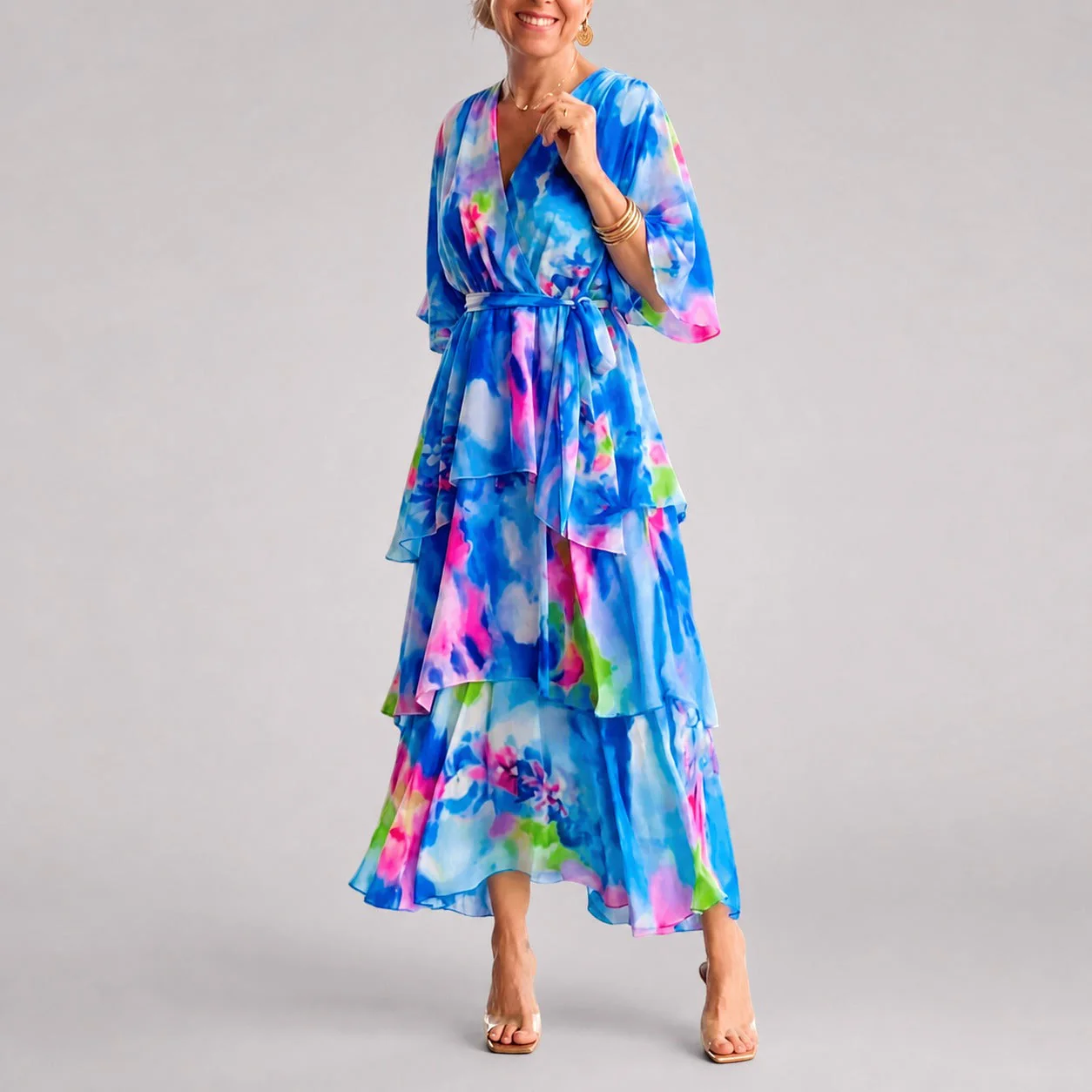 Denise - Robe Élégante à Étages