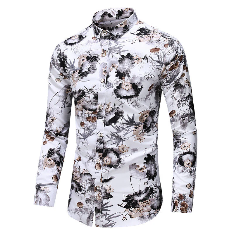 Dexter - Chemise à manches longues imprimée et élégante pour hommes - Image 6