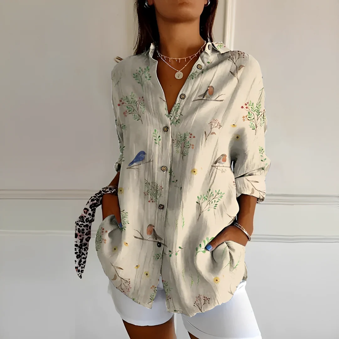 Eleanor - Blouse Élégante à Boutons - Image 2